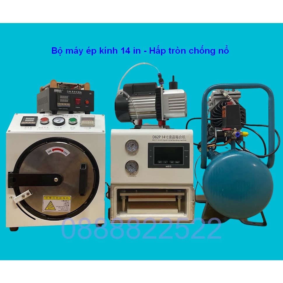 Đầu máy ép kính 14 in D82P