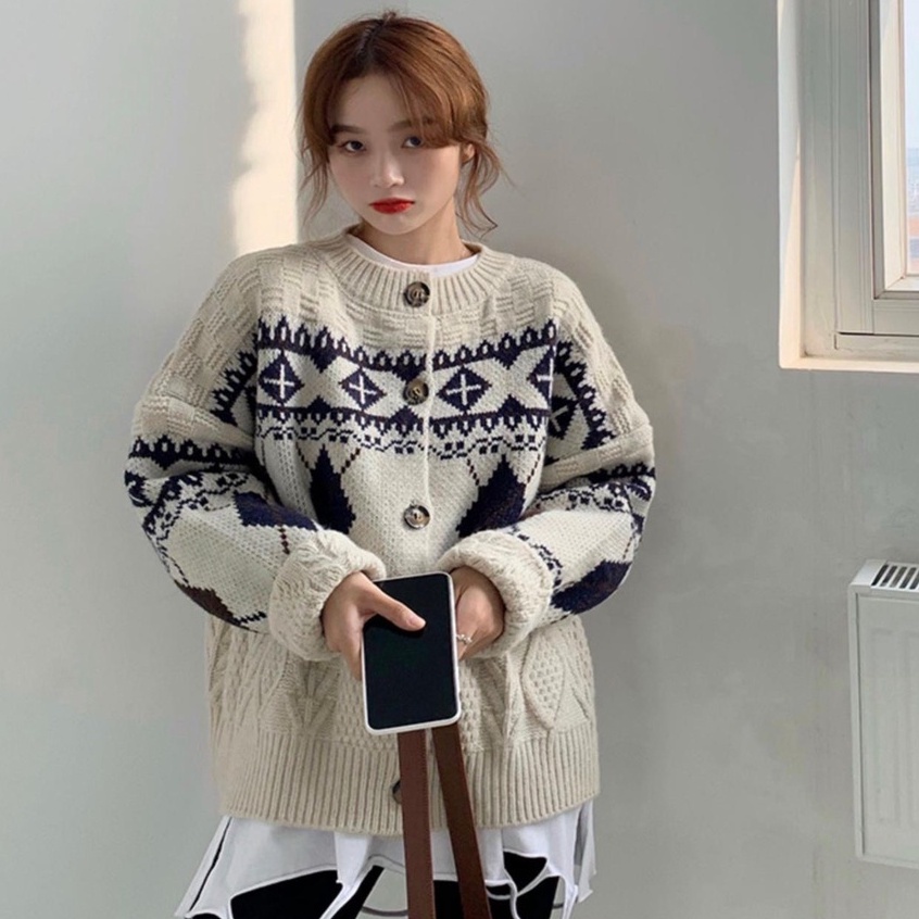 Cardigan Len Taobao Nữ, Áo Khoác Cardigan Len Kiểu Hàn Chất Đẹp Dày Dặn Hàng Quảng Châu Hot trend