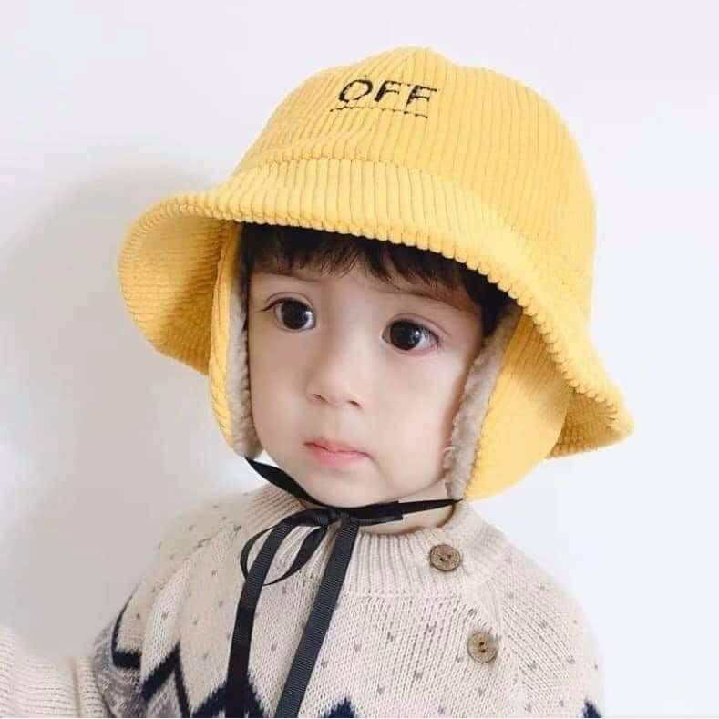 Chuyên sỉ :Mũ off đội đầu hai trong 1 có bịt tai cơ động cho bé trai, gái chống gió lùa