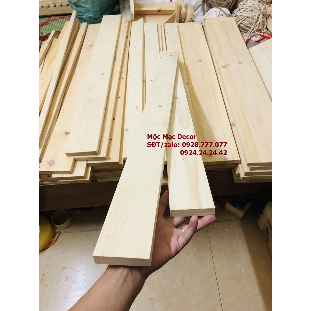 Thanh gỗ thông 100 x 7 cm