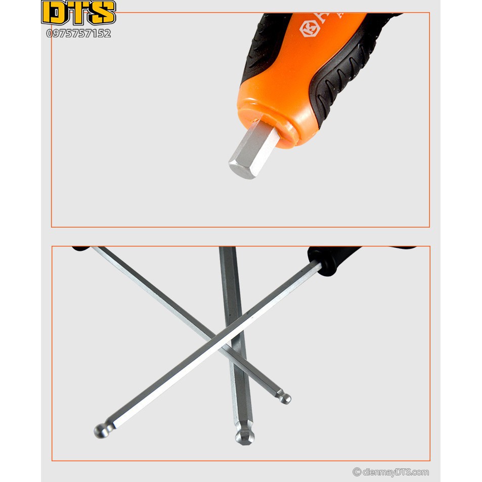 Lục giác bi cầm tay chữ T 6mm Asaki AK-7956 giocongcu