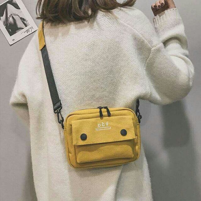 Túi đeo chéo vải dcy