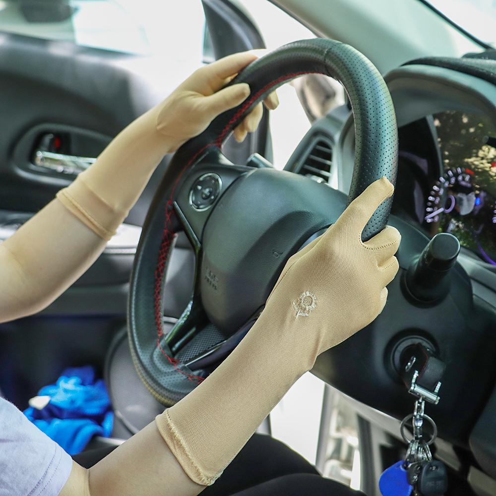 Găng Tay Chống Nắng Chống Trượt Tiện Lợi Cho Nữ