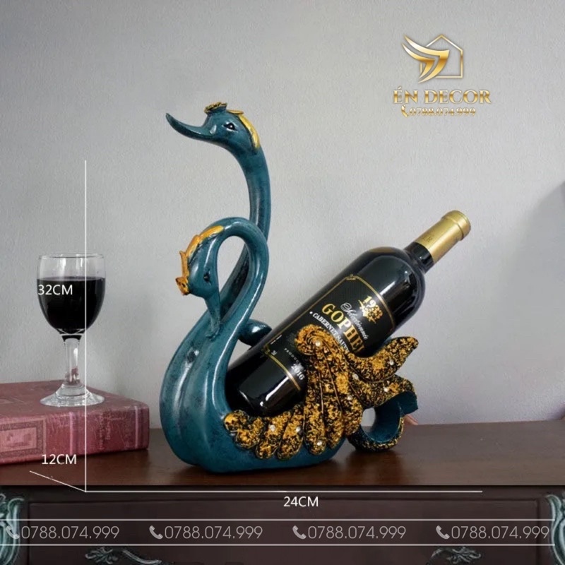 Tượng Để Rượu Trang Trí Phòng Khách, Phòng Bếp, Nhà Cửa, Én Decor
