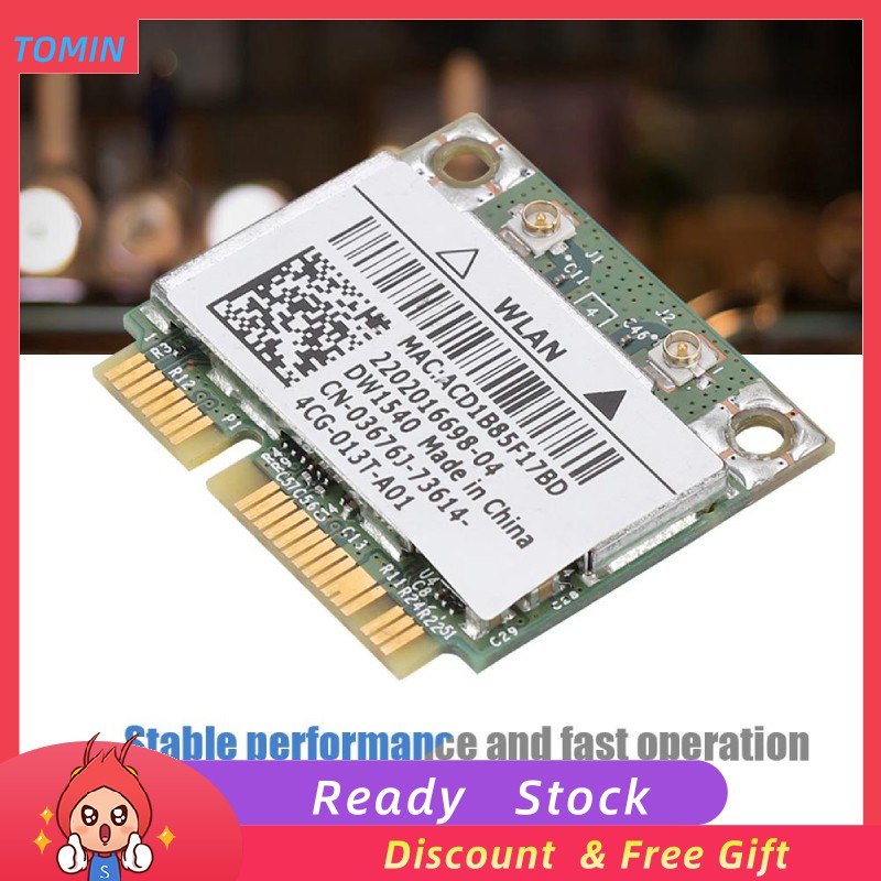 Thẻ mạng wifi mini PCI-E  cho máy tính xách tay  Dell BroadCom bcm943228hm4l dw1540 hm4a / b / g / n | BigBuy360 - bigbuy360.vn