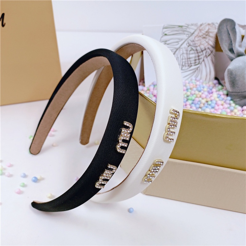 Băng Đô Cài Tóc Viền Xốp Mỏng Màu Trắng Đen Phong Cách Nhật Hàn Dễ Phối Đồ Thời Trang Cho Nữ