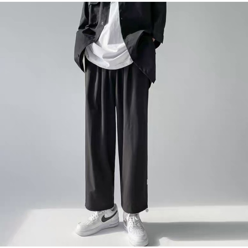 Quần Jogger Nam Nữ trơn Unisex- Quần ống rộng Kiêu dáng Thể Thao Chất Vải Umi Không Bai Xù Có Dây Rút