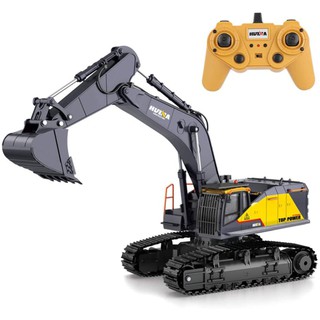 Mô hình máy xúc Huina 1592 điều khiển từ xa RC 592 - Xe công trình xây dựng Huina1592 xe cuốc hulna1592 tỷ lệ 1:14 Huna