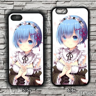 Ốp Lưng Điện Thoại Anime Iphone 5/5s 6/6s 6+/6s+ 7/8 7+/8+ X/Xs - Ốp Lưng Rem (17)