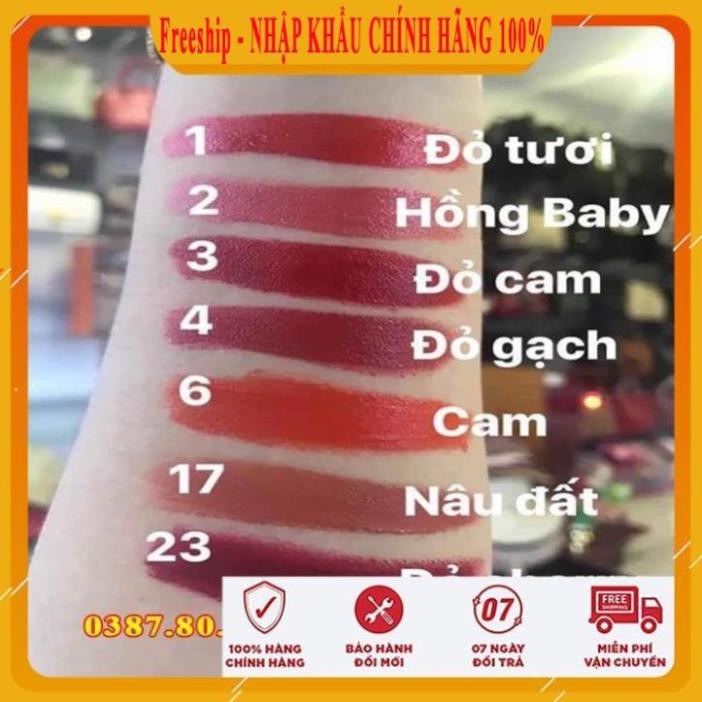 [ BÁN LỖ XIN ĐÁNH GIÁ - Freeship ] Son kem siêu lì, siêu mịn, siêu đẹp/ Son kem beau shop collagen matte liptint