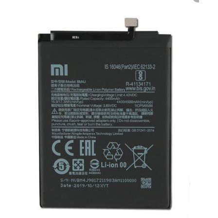 PIN XIAOMI  redmi note8 pro BM4J zin chính hãng