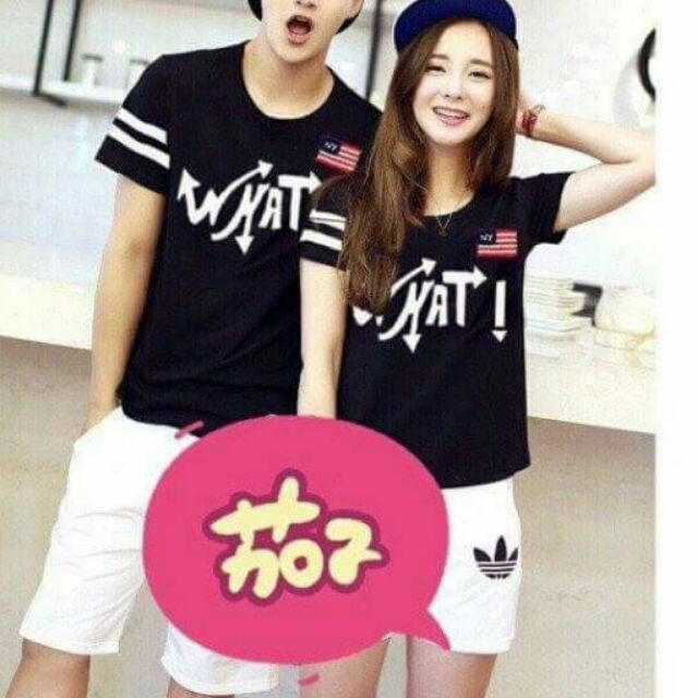 Áo đôi nam nữ what