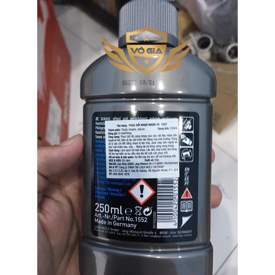Chất phục hồi và làm mới nhựa đen xe Liqui Moly 1552 250ml