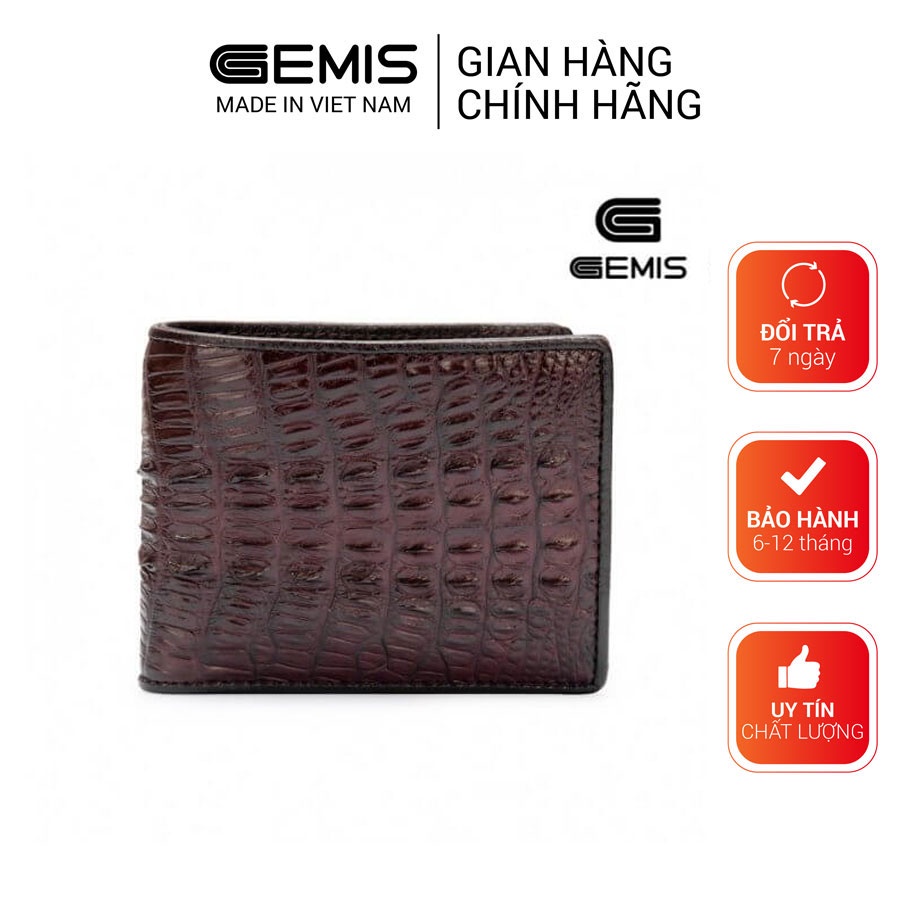 Ví nam da cá sấu cao cấp chính hãng GEMIS - 290GM406