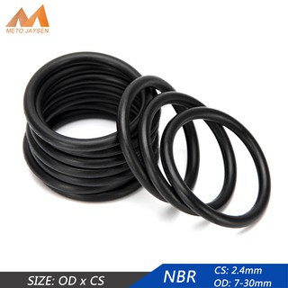 Bộ 50 NBR Nitrile Cao Su Niêm Phong Vòng Chữ O Thay Thế Niêm Phong Vòng O OD 6mm-30mm CS 2.4mm Đen DIY Dụng Cụ Cải Tiến Nhà Thiết Bị Khí Nén Làm Lạnh Không Khí Phụ Kiện Công Nghiệp Chống Dầu Chống Mài Mòn Chống Thấm Nước