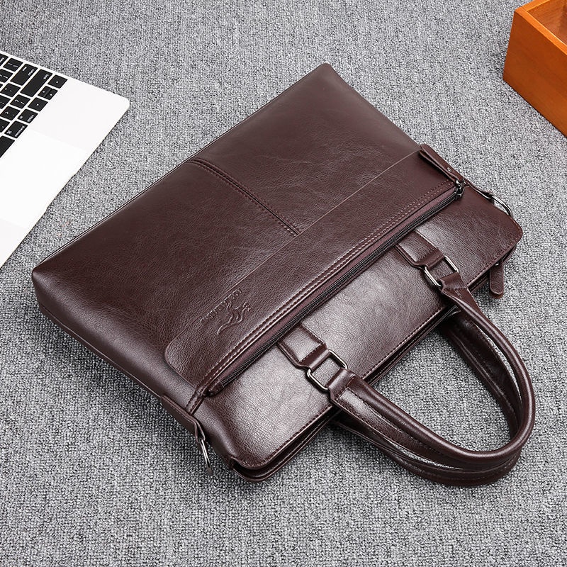 Túi da đeo vai đựng máy tính đa năng dày dặn cho nam NSGSB3 | BigBuy360 - bigbuy360.vn