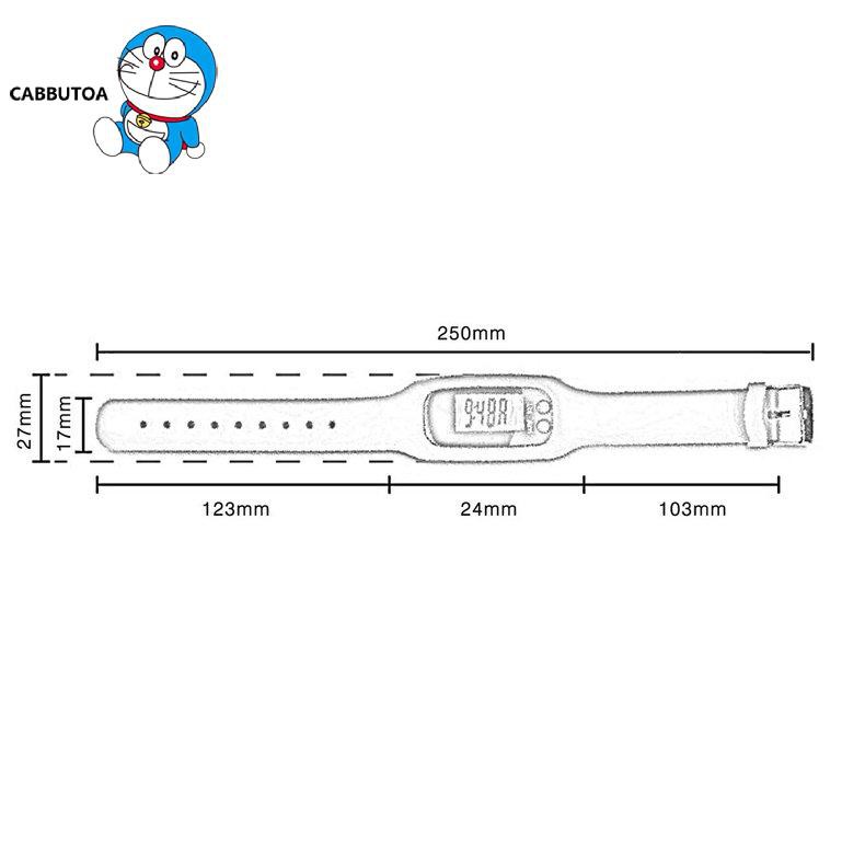 Vòng Đeo Tay Thể Thao Đếm Bước Chân Bằng Silicone