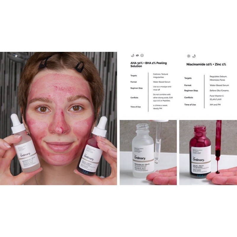 Tinh chất peel tẩy da chết THE ORDINARY AHA 30% + BHA 2% PEELING SOLUTION