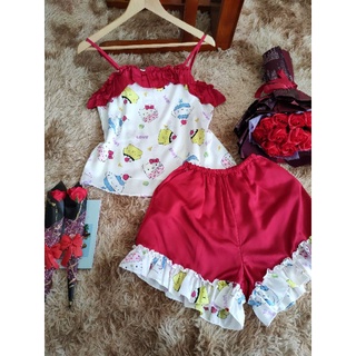 PIJAMA, NGỦ LỤA 2 DÂY, BỘ ĐÙI DỄ THƯƠNG (ẢNH THẬT)