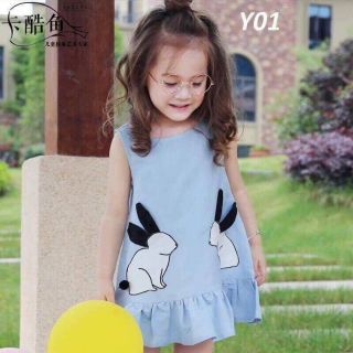 Váy thỏ đuôi cá bé gái (kèm ảnh thật)