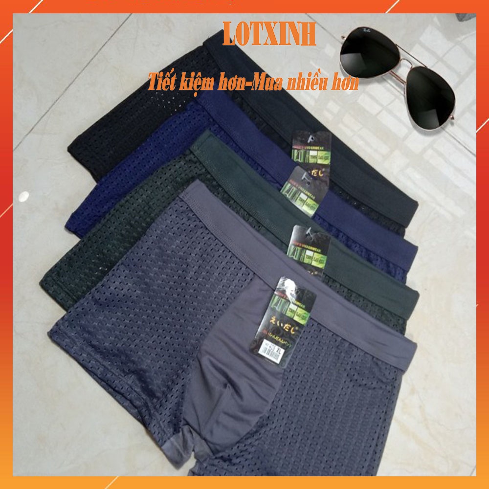 TÚI 2 chiếc sịp đùi thông hơi cao cấp dành cho nam, chất liệu mềm mịn bền đẹp thoáng mát LOTNAM10