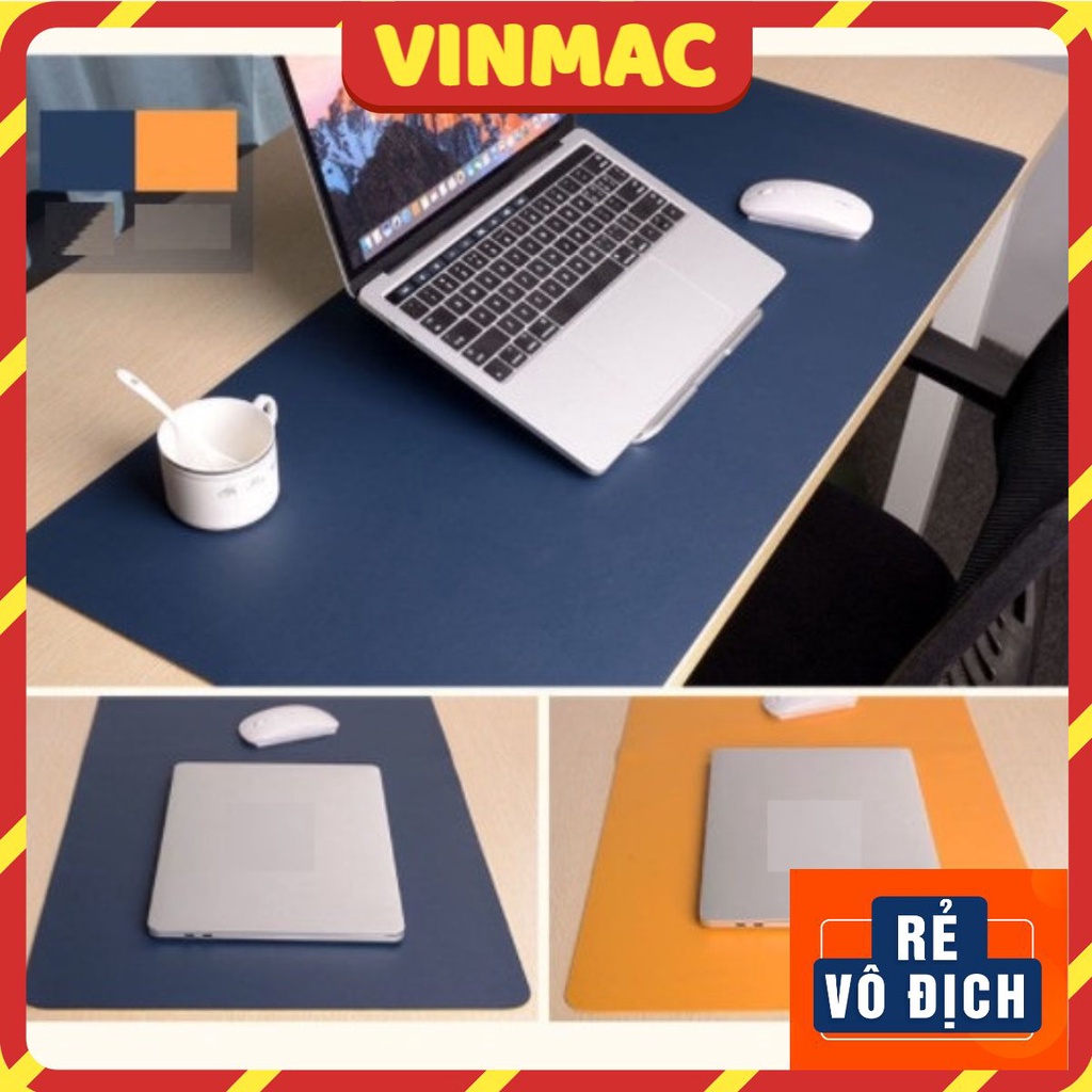 DeskPad - Tấm Lót Chuột Máy Tính Cỡ Lớn Kiếm Thảm Da Trải Bàn Làm Việc Size Lớn Chống Nước Nhiều Màu 2 Mặt 2 Màu