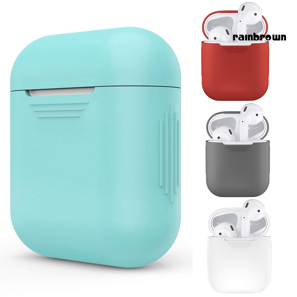 Hộp Bảo Vệ Bằng Silicon Chống Sốc Cho Tai Nghe Apple Airpods