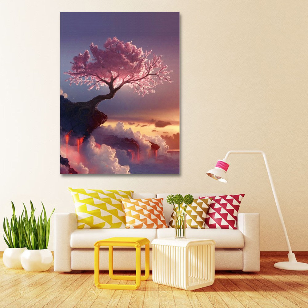 Bức tranh đính đá 5D tự làm họa tiết hình cây thần tiên tuyệt đẹp kèm phụ kiện | BigBuy360 - bigbuy360.vn