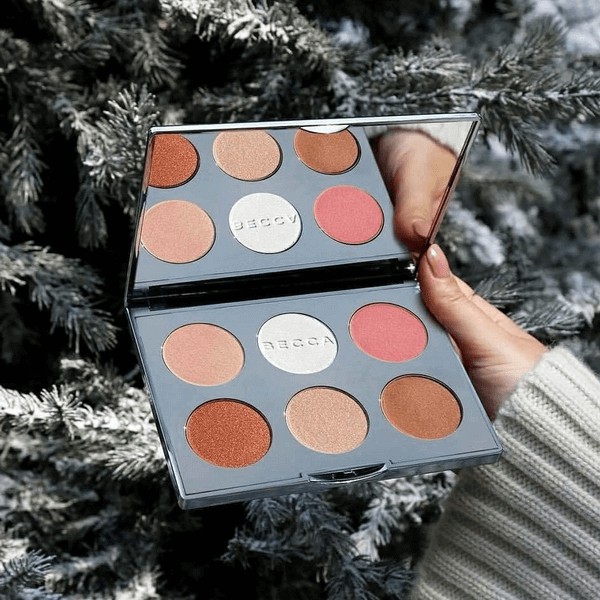 Bảng phấn bắt sáng – má hồng Becca✨SIÊU LẤP LÁNH✨ Après Ski Glow Face Highlight Palette Limited Edition