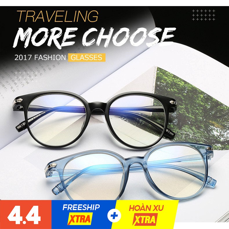 Gọng mắt kính tròn chống bức xạ và ánh sáng xanh dành cho  nữ F201