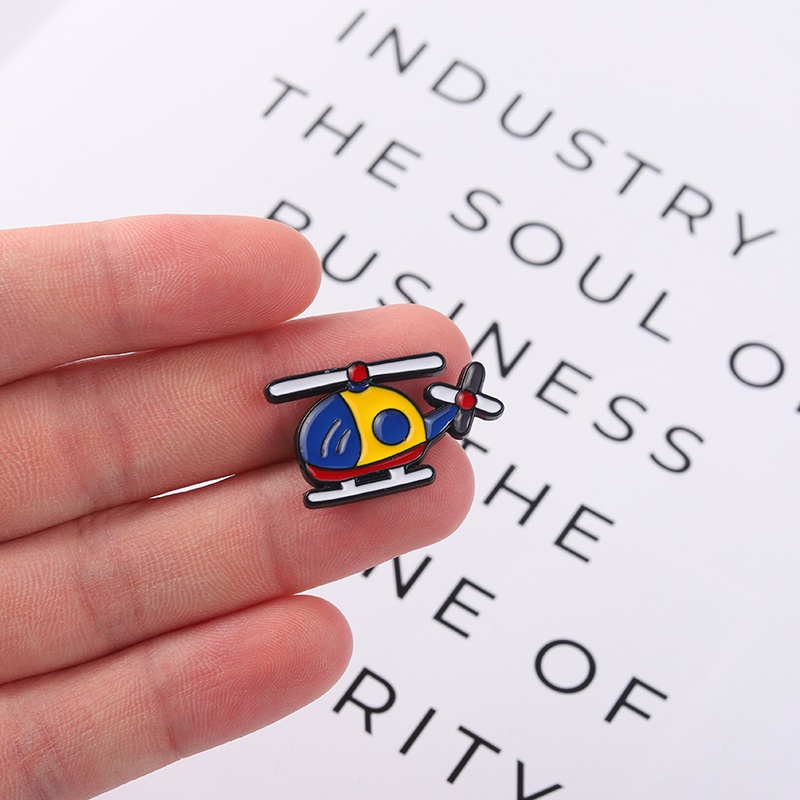 Ghim Cài Áo Hình Máy Bay Trực Thăng Hoạt Hình Đáng Yêu