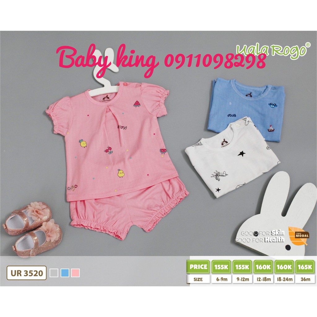 . UR3520. Bộ cộc UALA & ROGO vải modal sợi sồi siêu mát