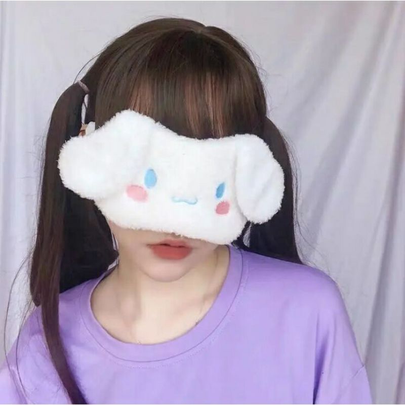 Miếng Che Mắt Ngủ Lông Nhung Hoạt Hình Sanrio Dễ Thương