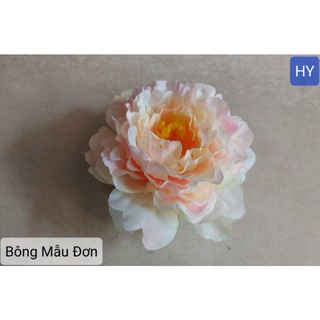 đầu bông mẫu đơn - hoa lụa trang trí