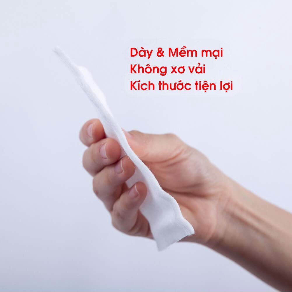 Bông thấm hút kháng khuẩn Suzuran Japan - 120 miếng/gói