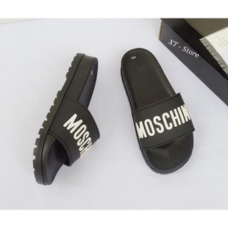 ⚡HÀNG SIÊU CẤP⚡ Dép nam quai ngang MOSCHINO cao cấp -dép quai ngang 2021