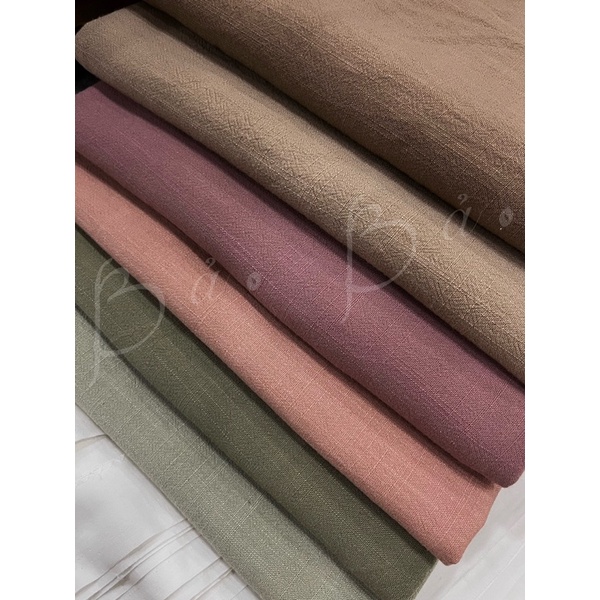 Vải Linen Bamboo Mềm Mịn Rũ Mát Khổ 1m35