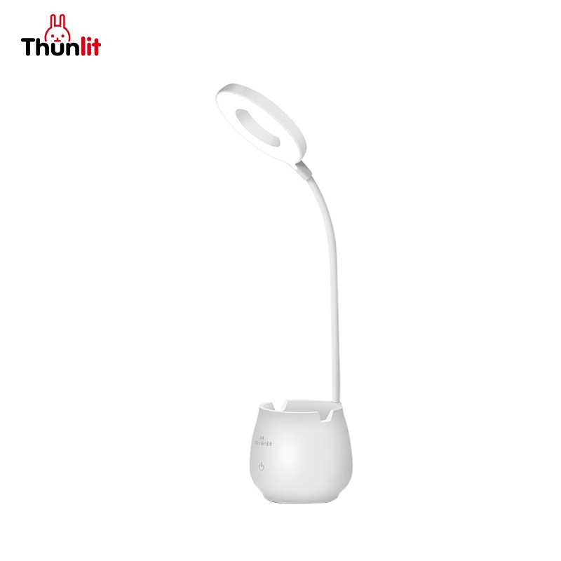 Đèn bàn Thunlit có hộp đựng bút sạc USB 1250mAh có thể thay đổi với 3 nhiệt độ màu