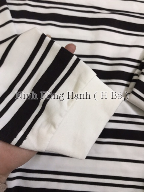 ÁO NỈ SWEATER NỮ DÀI TAY NAM NỮ KẺ NGANG ĐẸP | BigBuy360 - bigbuy360.vn