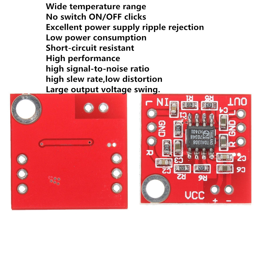 Bảng mạch tiền khuếch đại tai nghe stereo TDA1308 DC 3-6V cho Arduino