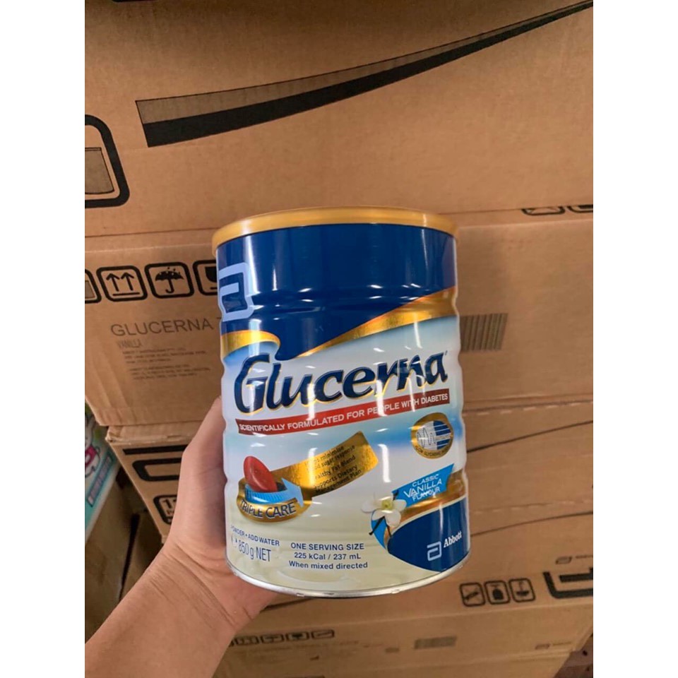 Sữa cho người tiểu đường Glucena ÚC hộp 850g date 2020