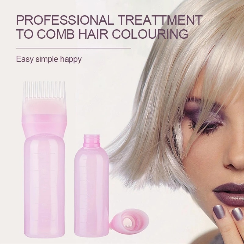 Bình Đựng Thuốc Nhuộm Tóc 6oz Kèm Cọ Tiện Dụng Cho Salon