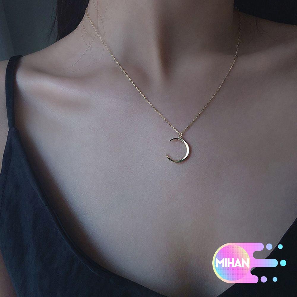 Dây chuyền mặt hình mặt trăng khuyết thời trang dành cho cặp đôi