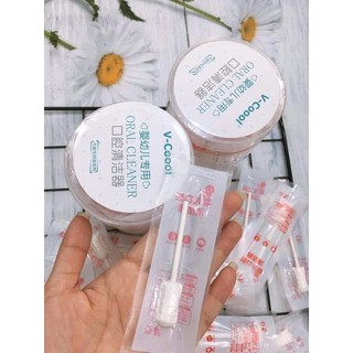Gạc rơ lưỡi v-cool vệ sinh răng miệng cho bé 30 cây