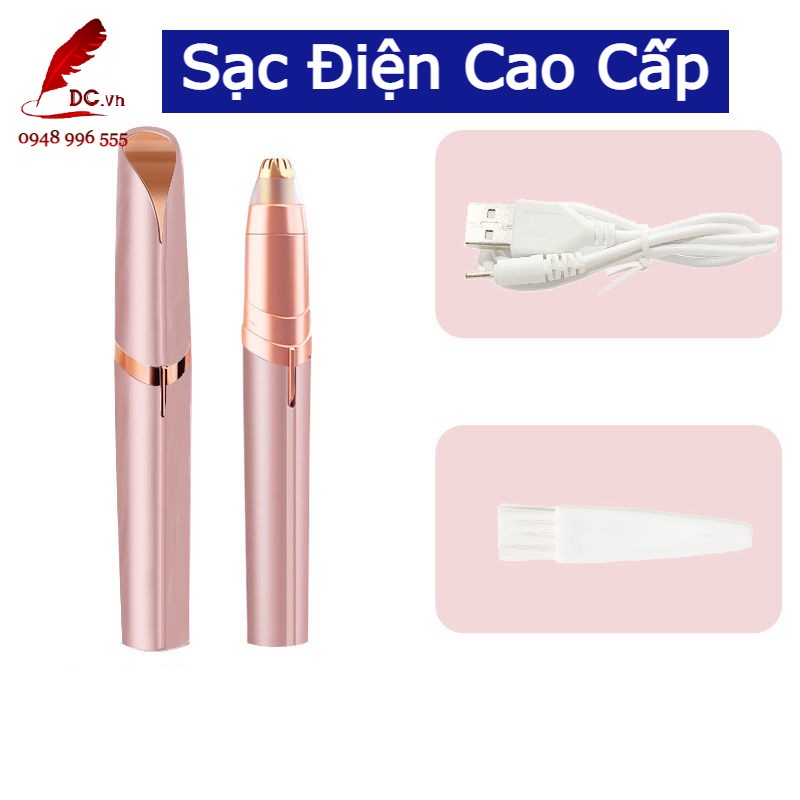 Bút Tỉa Lông Mày Sạc Tích Điện Cao Cấp [Freeship] Bút Tỉa Ria Mép Massage Thẩm Mỹ Cho Phái Đẹp