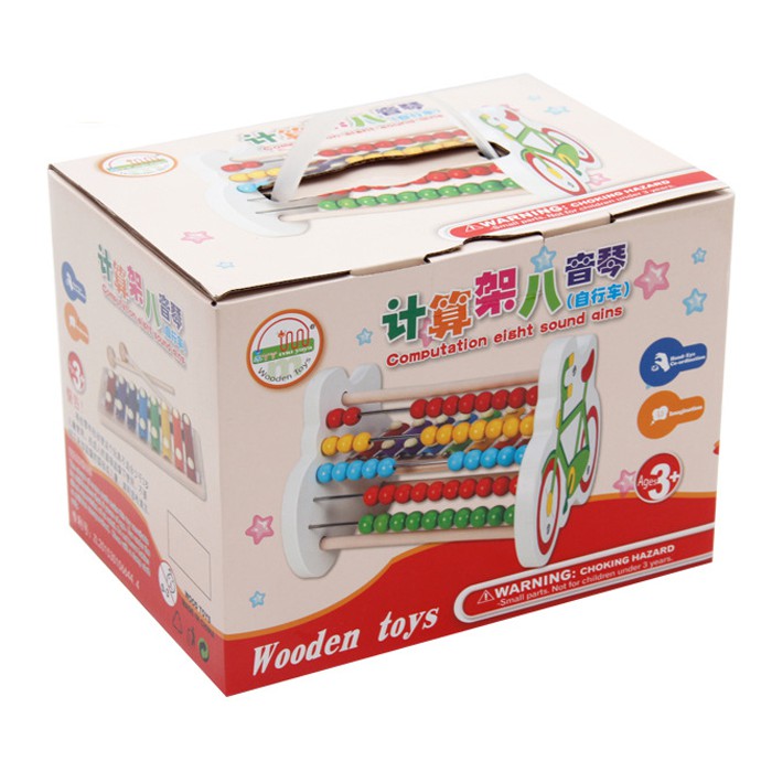 [Freeship] Combo Đàn Xylophone 8 Thanh Bằng Gỗ + Bộ tính toán cho bé bé khám phá tài năng âm nhạc