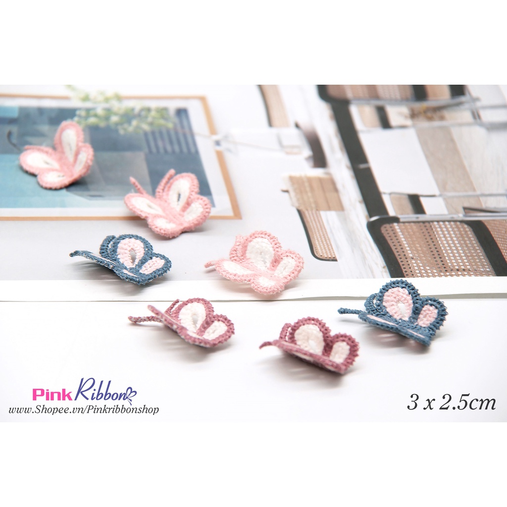 SET 2c - Bướm len cao cấp kích thước 3cm