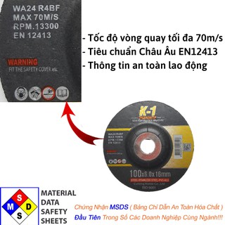 ĐÁ MÀI SẮT 100 thương hiệu K1