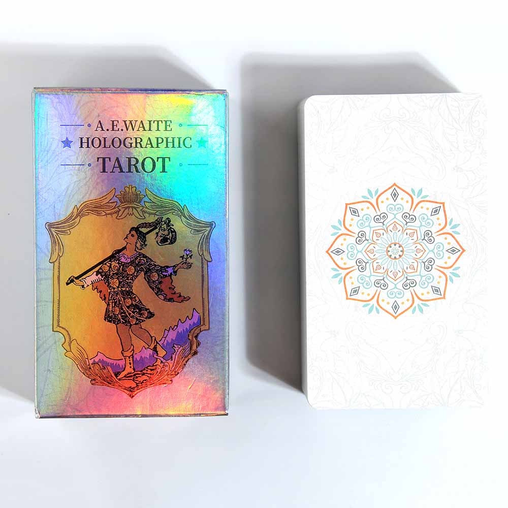 A.E. Waite Holographic Tarot A.e. Bộ Bài Tarot 78 Lá Chất Lượng Cao