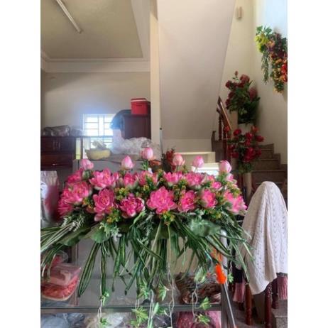 Hoa Giả 🌺FREESHIP🌺 Hoa Sen loại lớn 105 cm - giống thật 99%